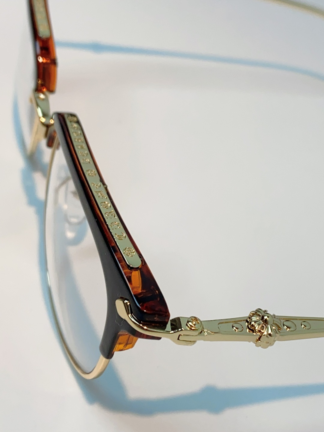 Chrome Hearts 克罗心 薛之谦同款眼镜框男潮复古半框近视眼镜女防辐射眼镜架平光镜眼镜