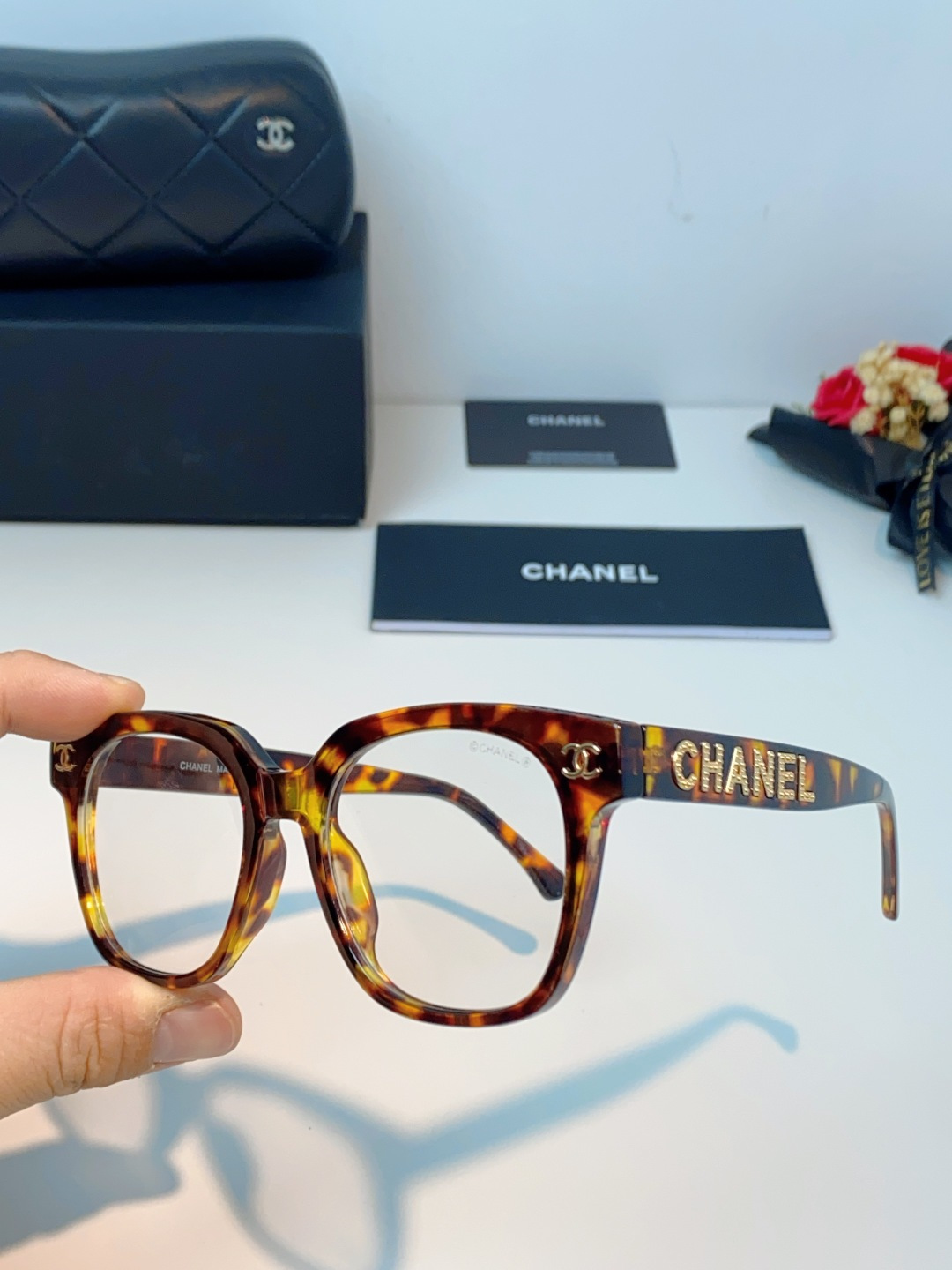 Chanel香奈儿 2026新款眼镜框女士方框大脸显脸小近视配度数平光大框素颜神器眼镜