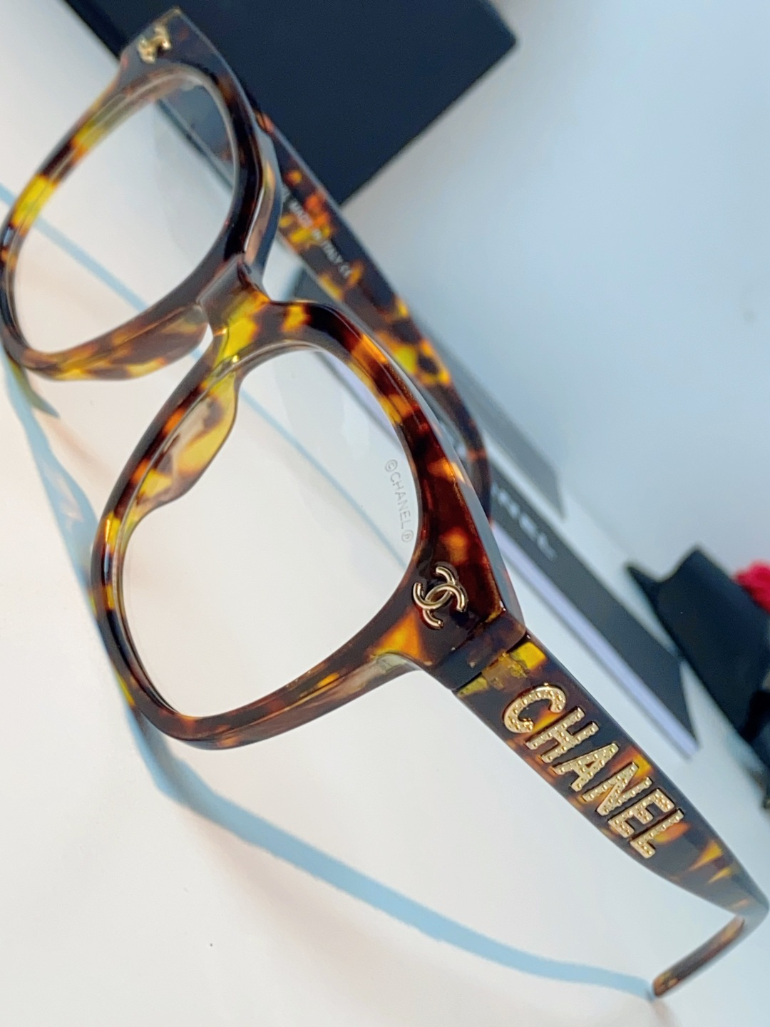 Chanel香奈儿 2026新款眼镜框女士方框大脸显脸小近视配度数平光大框素颜神器眼镜