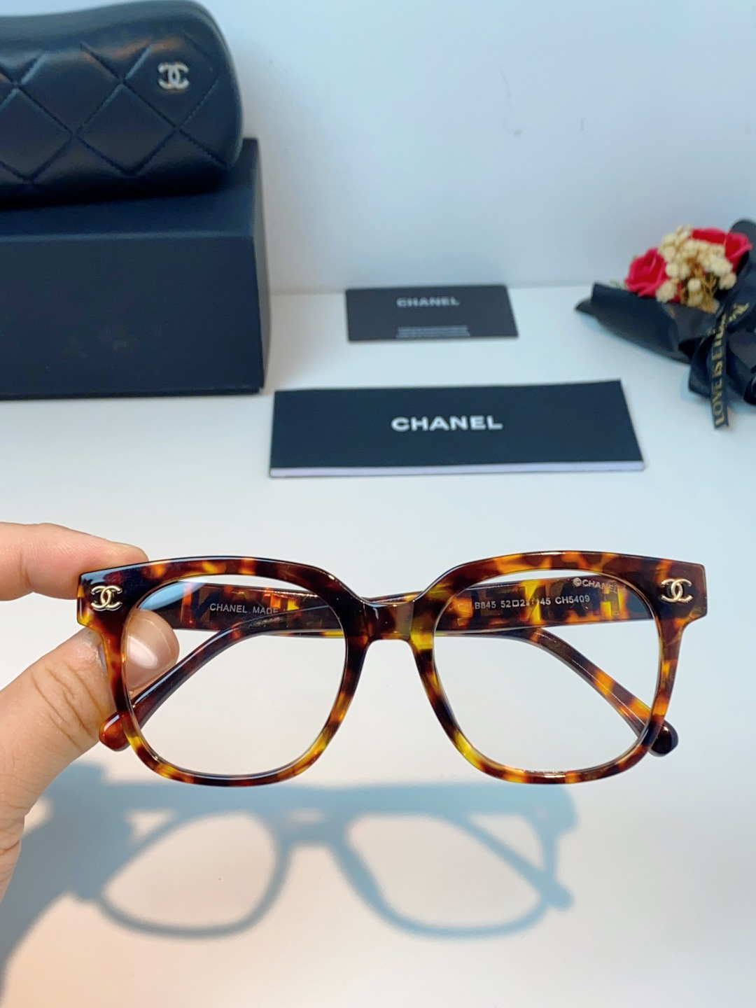 Chanel香奈儿 2026新款眼镜框女士方框大脸显脸小近视配度数平光大框素颜神器眼镜