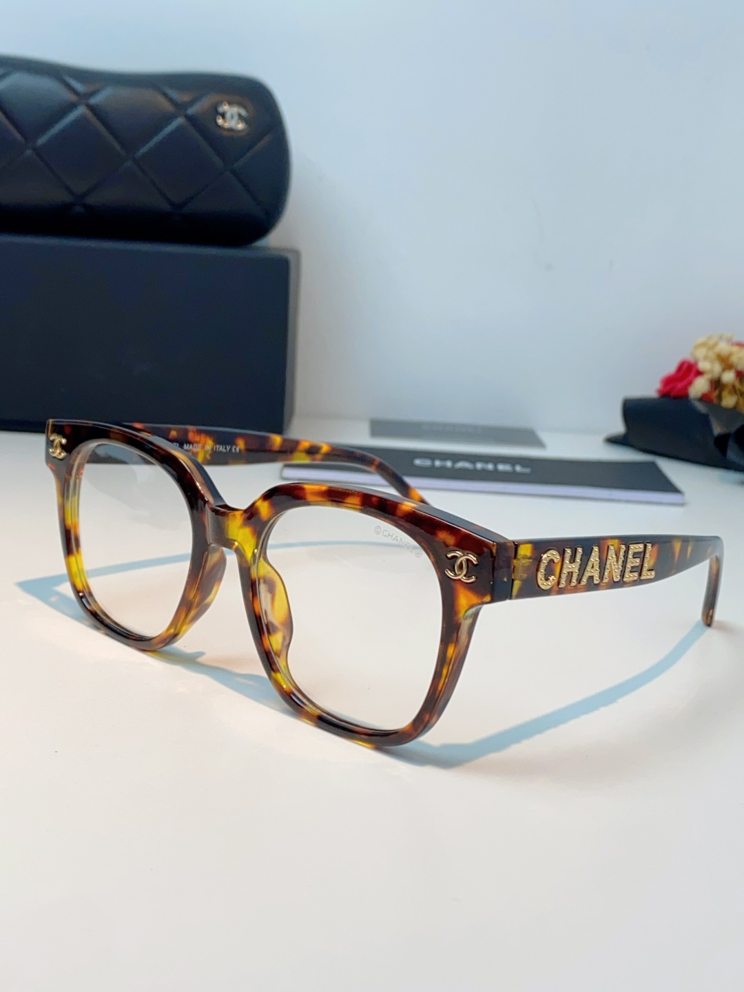 Chanel香奈儿 2026新款眼镜框女士方框大脸显脸小近视配度数平光大框素颜神器眼镜