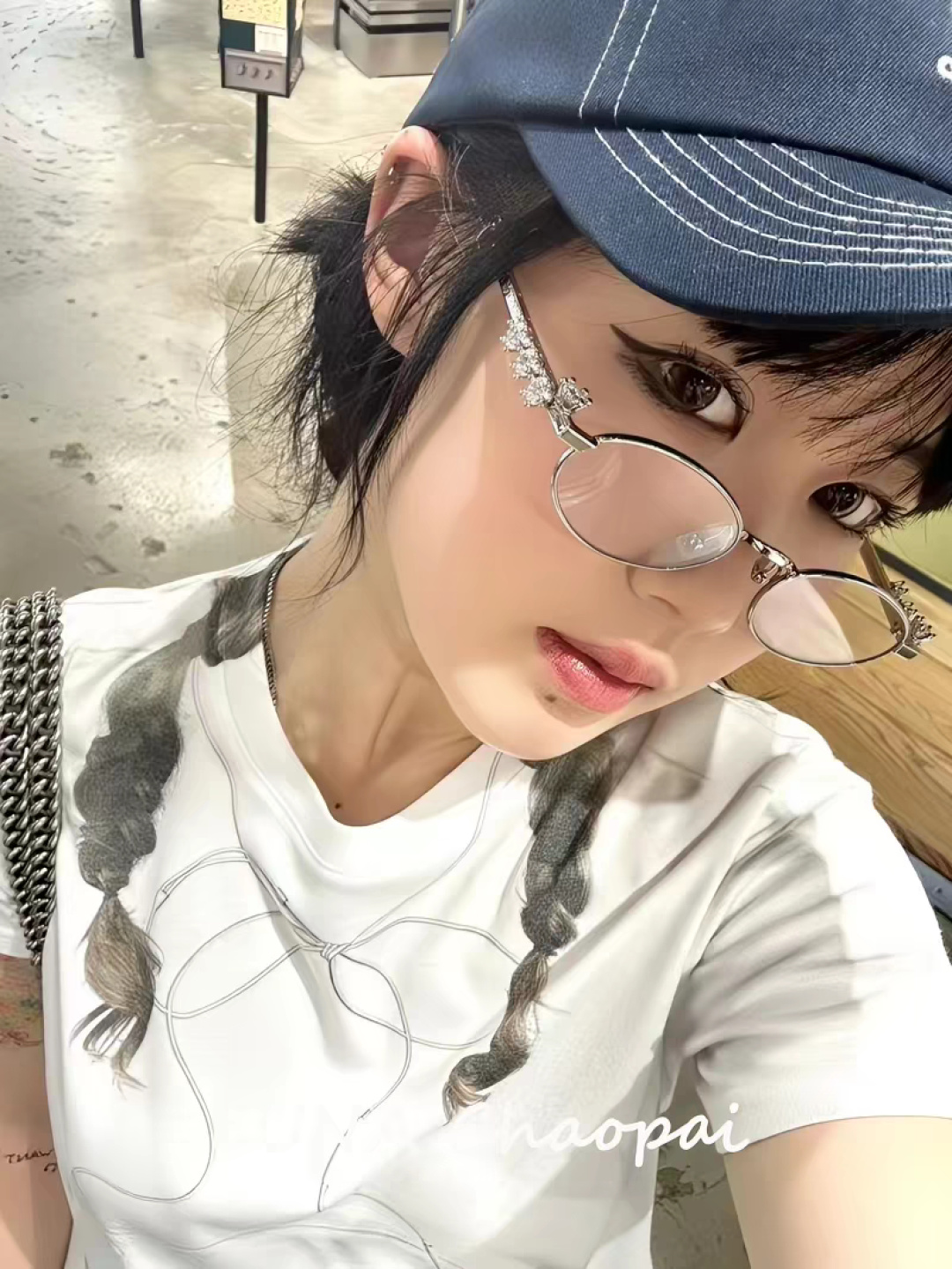 Chanel香奈儿 2026新款宝石系列复古小框椭圆形镶粉钻可配近视防蓝光有质感高级素颜