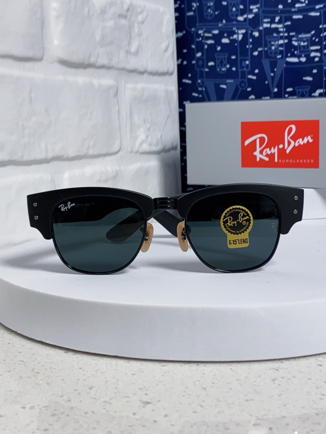RayBan雷朋 2025新款太阳镜 复古时尚眉线框男女潮流墨镜开车遮阳镜 RB0316S Size:5