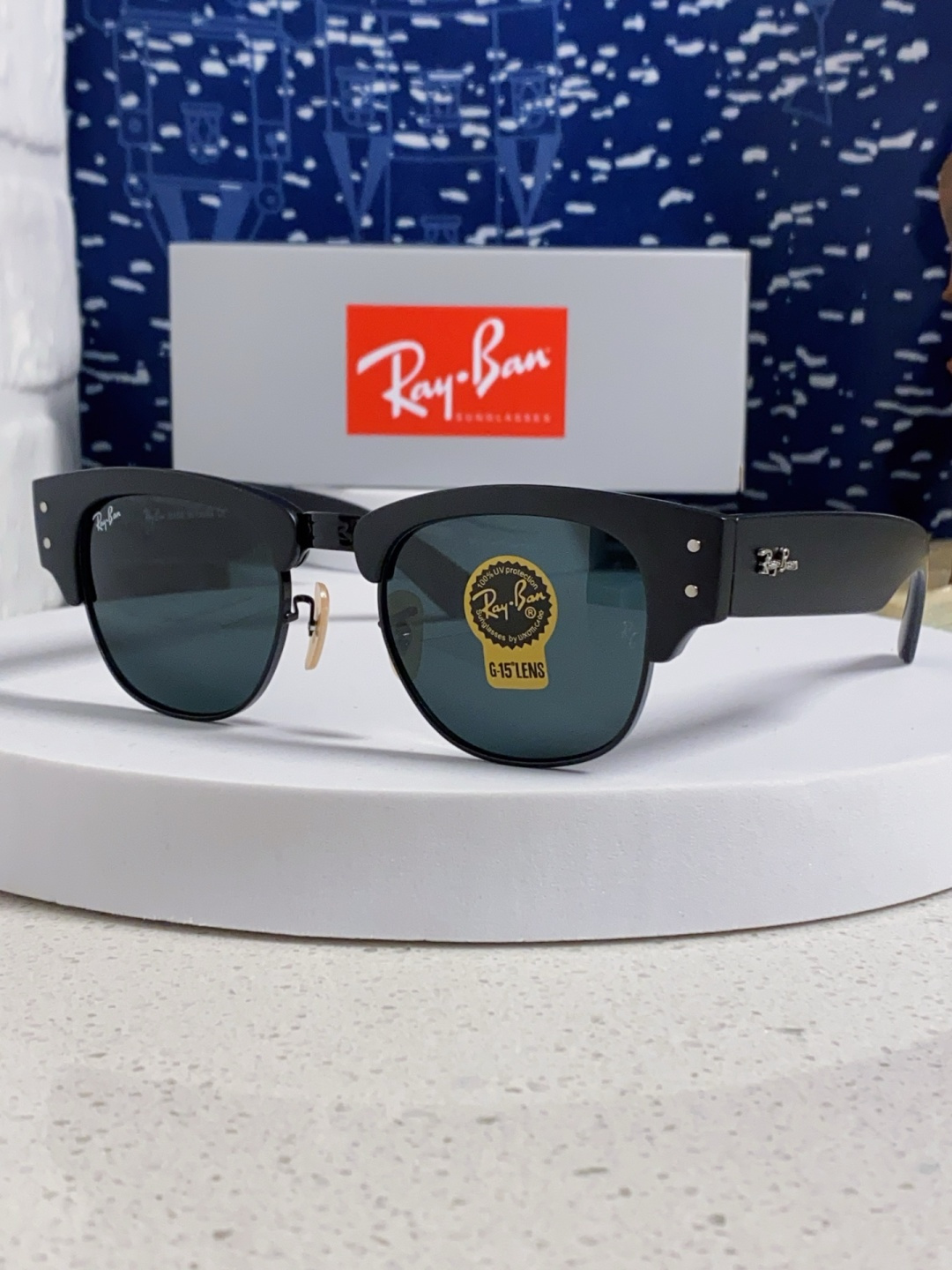 RayBan雷朋 2025新款太阳镜 复古时尚眉线框男女潮流墨镜开车遮阳镜 RB0316S Size:5