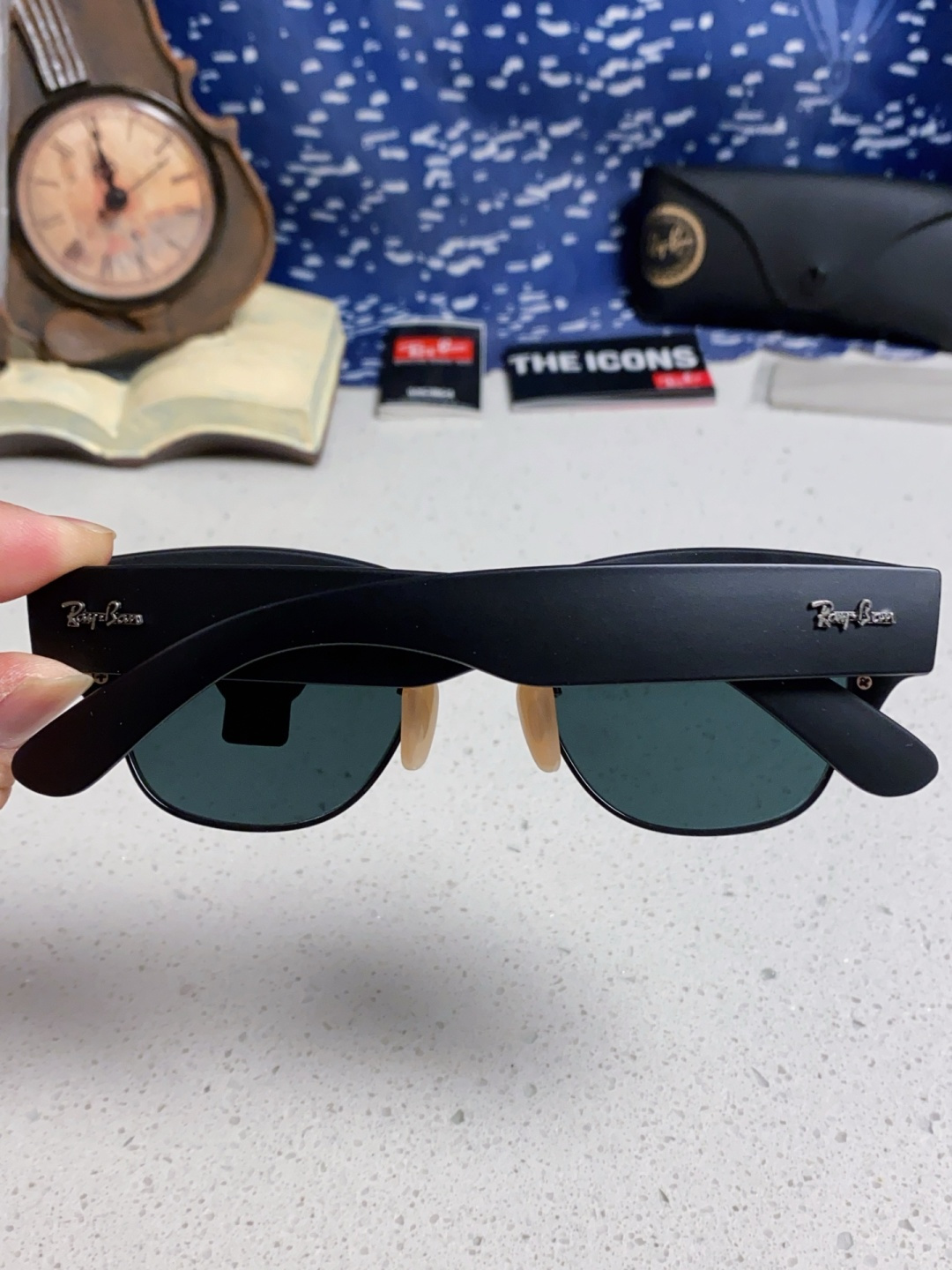 RayBan雷朋 2025新款太阳镜 复古时尚眉线框男女潮流墨镜开车遮阳镜 RB0316S Size:5