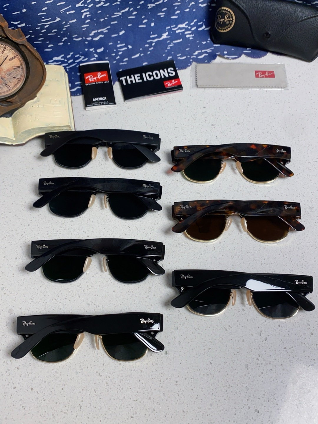 RayBan雷朋 2025新款太阳镜 复古时尚眉线框男女潮流墨镜开车遮阳镜 RB0316S Size:5