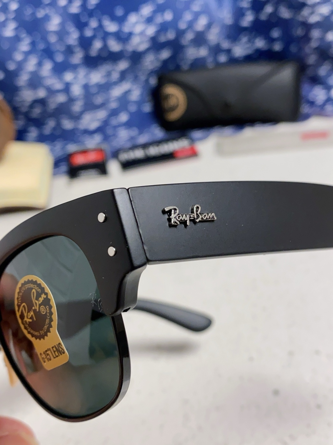 RayBan雷朋 2025新款太阳镜 复古时尚眉线框男女潮流墨镜开车遮阳镜 RB0316S Size:5