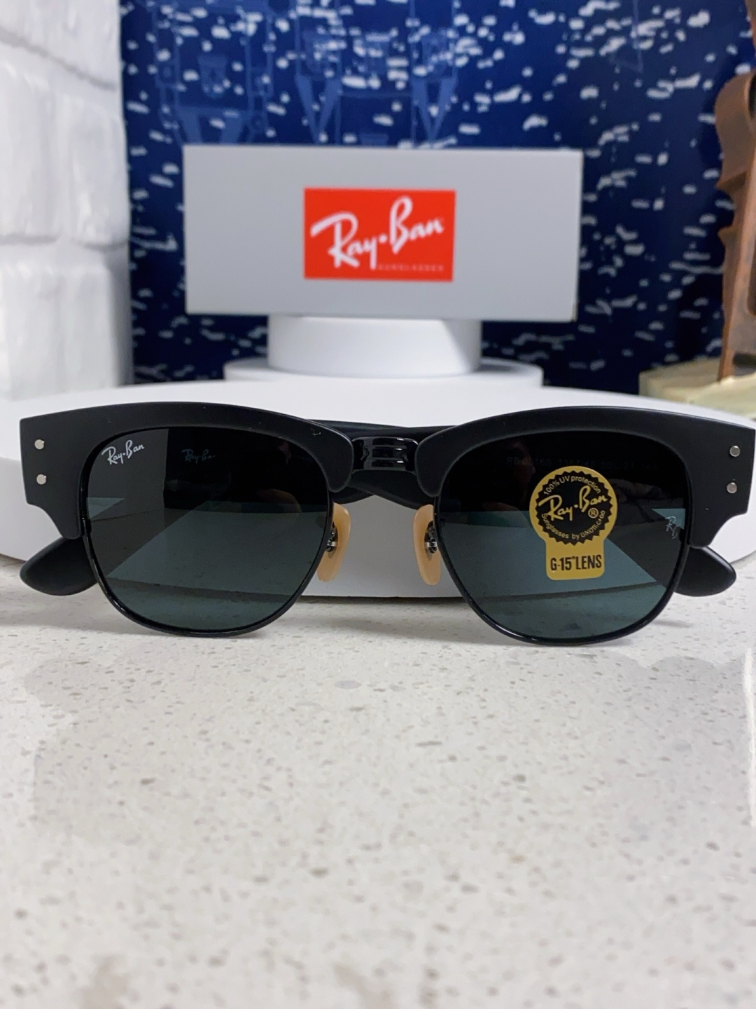 RayBan雷朋 2025新款太阳镜 复古时尚眉线框男女潮流墨镜开车遮阳镜 RB0316S Size:5