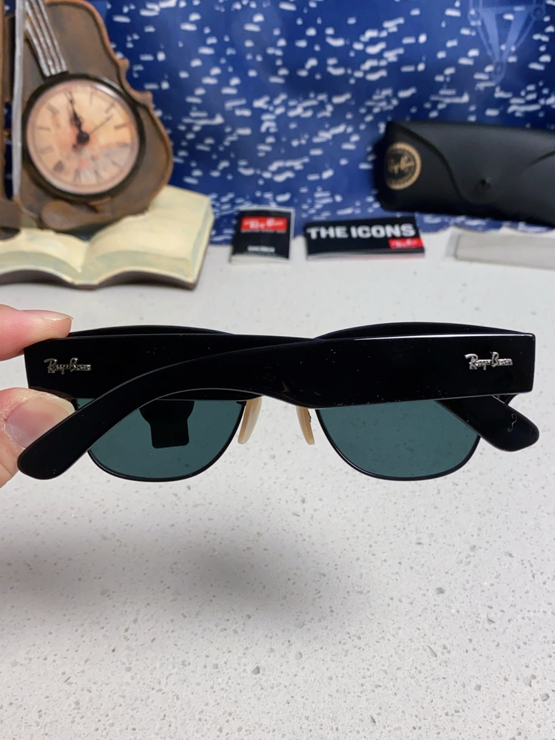 RayBan雷朋 2025新款太阳镜 复古时尚眉线框男女潮流墨镜开车遮阳镜 RB0316S Size:5