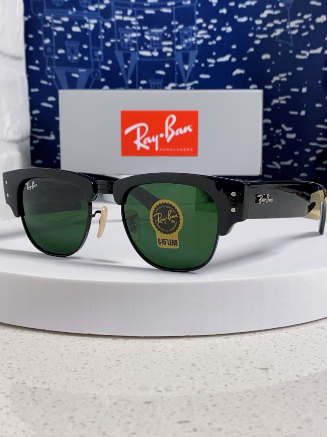 RayBan雷朋 2025新款太阳镜 复古时尚眉线框男女潮流墨镜开车遮阳镜 RB0316S Size:5