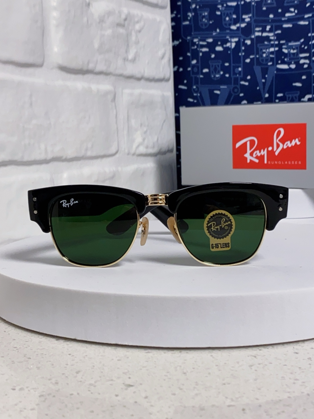 RayBan雷朋 2025新款太阳镜 复古时尚眉线框男女潮流墨镜开车遮阳镜 RB0316S Size:5
