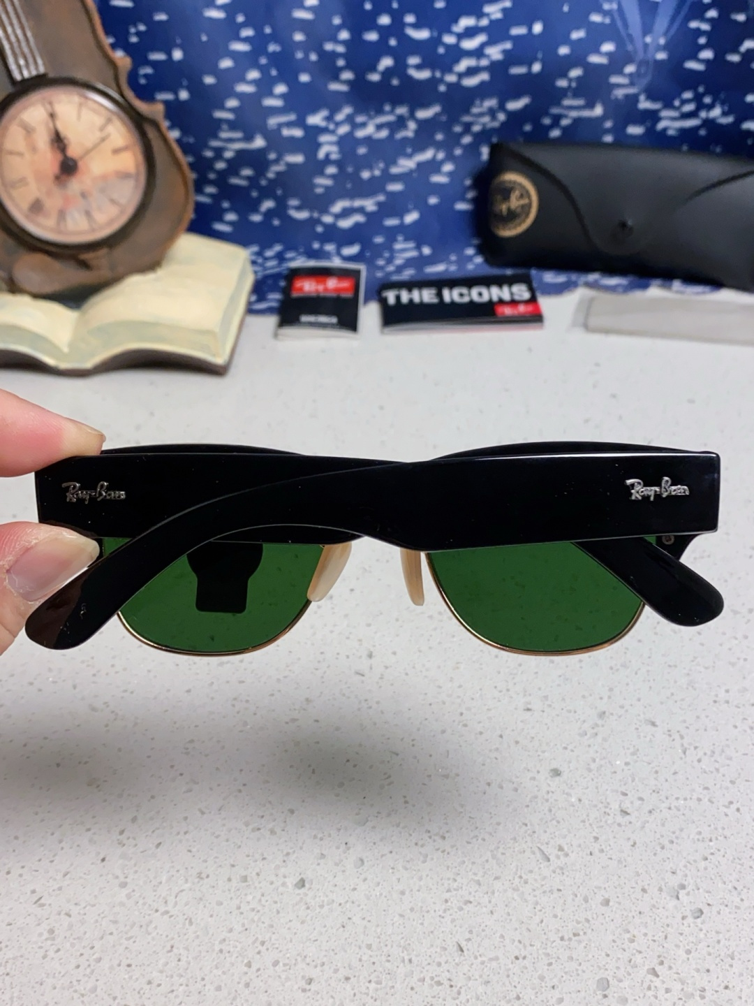 RayBan雷朋 2025新款太阳镜 复古时尚眉线框男女潮流墨镜开车遮阳镜 RB0316S Size:5