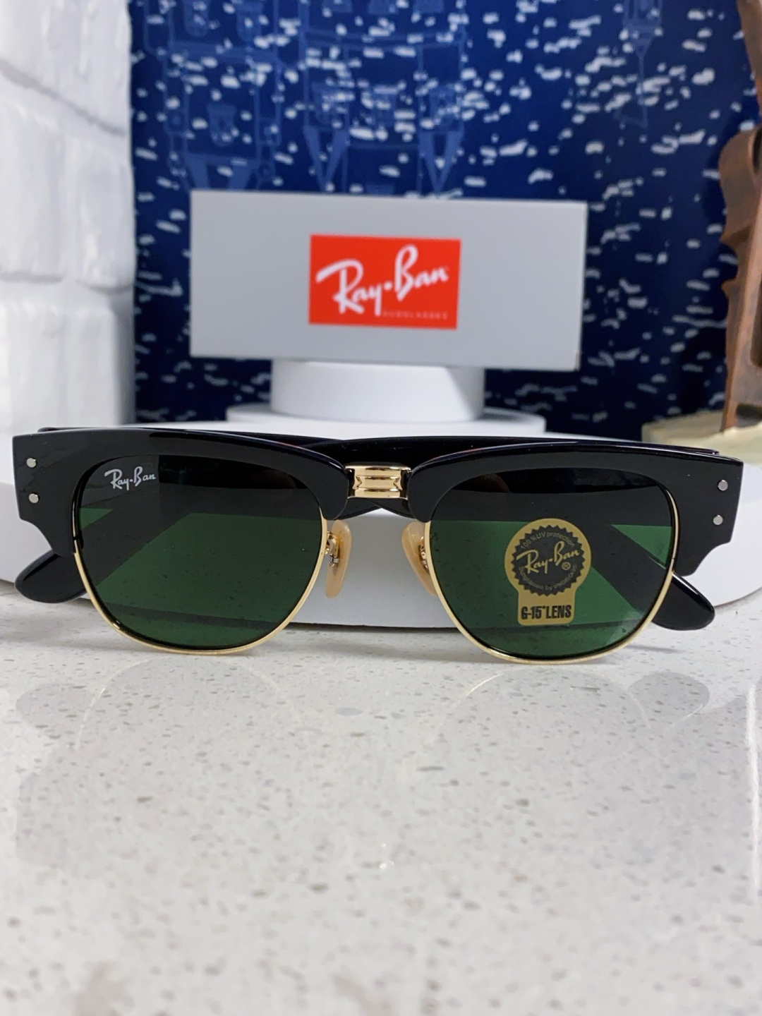 RayBan雷朋 2025新款太阳镜 复古时尚眉线框男女潮流墨镜开车遮阳镜 RB0316S Size:5