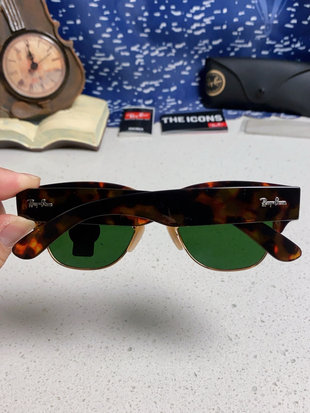 RayBan雷朋 2025新款太阳镜 复古时尚眉线框男女潮流墨镜开车遮阳镜 RB0316S Size:5