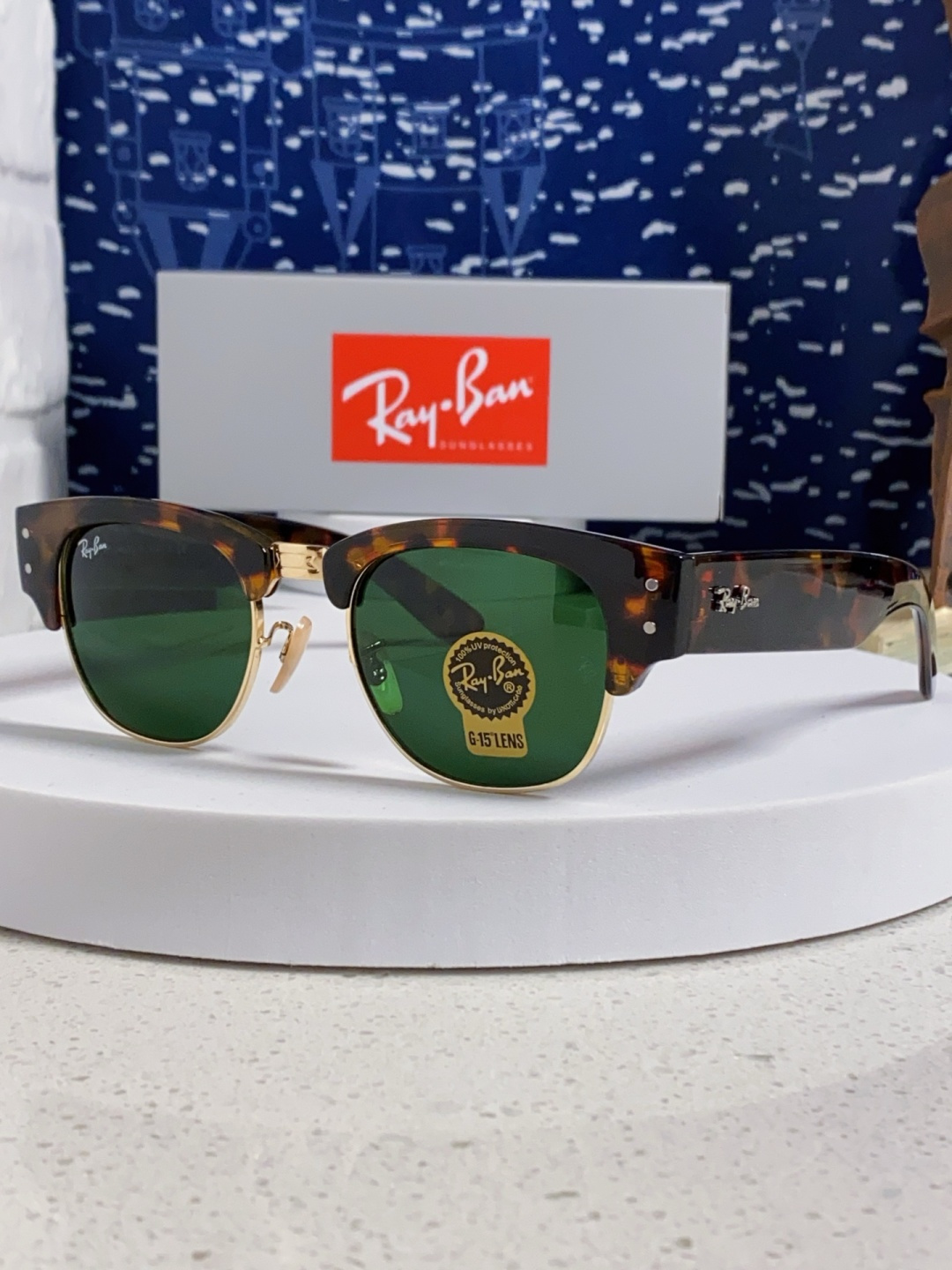 RayBan雷朋 2025新款太阳镜 复古时尚眉线框男女潮流墨镜开车遮阳镜 RB0316S Size:5