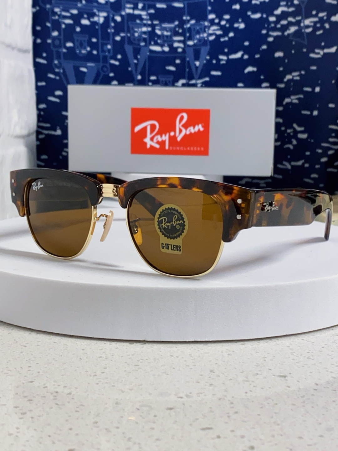 RayBan雷朋 2025新款太阳镜 复古时尚眉线框男女潮流墨镜开车遮阳镜 RB0316S Size:5