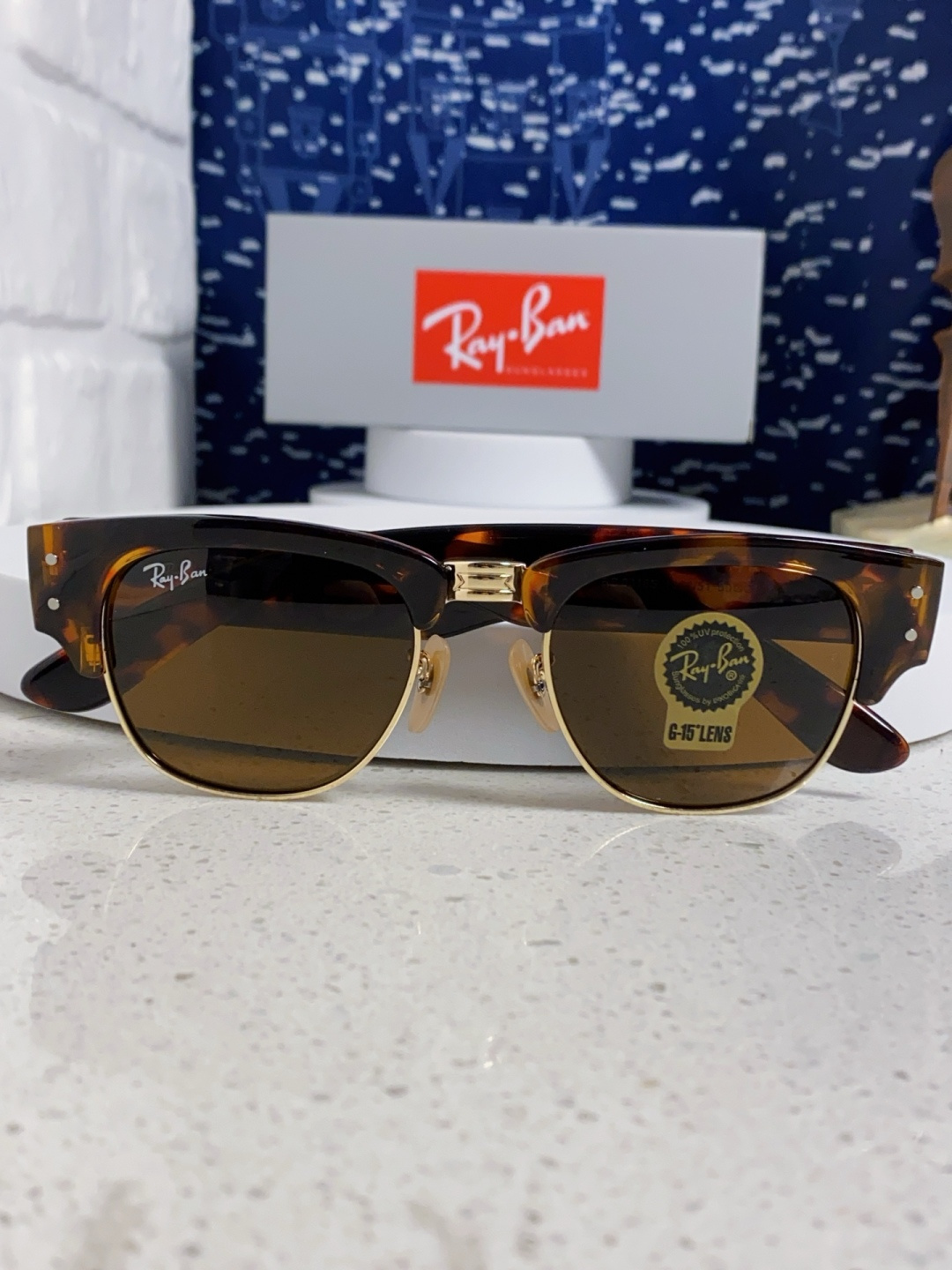 RayBan雷朋 2025新款太阳镜 复古时尚眉线框男女潮流墨镜开车遮阳镜 RB0316S Size:5