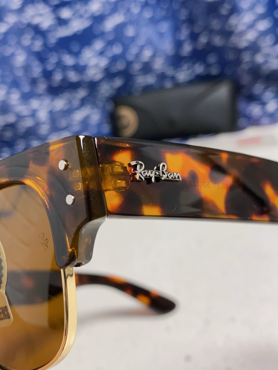 RayBan雷朋 2025新款太阳镜 复古时尚眉线框男女潮流墨镜开车遮阳镜 RB0316S Size:5