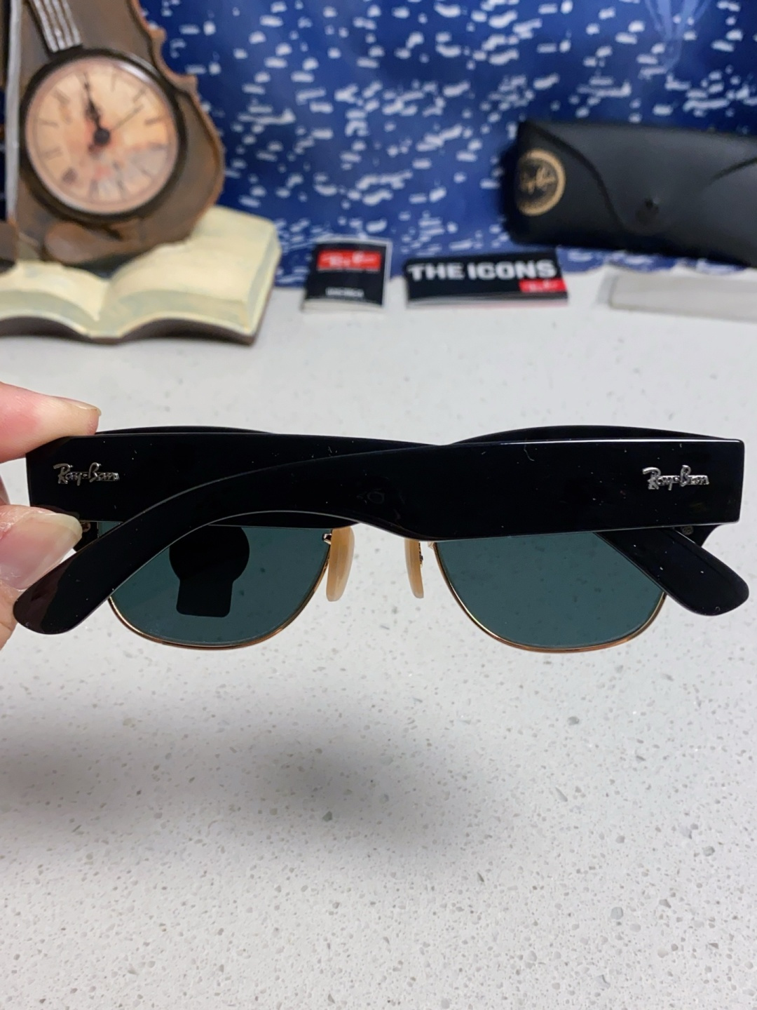 RayBan雷朋 2025新款太阳镜 复古时尚眉线框男女潮流墨镜开车遮阳镜 RB0316S Size:5