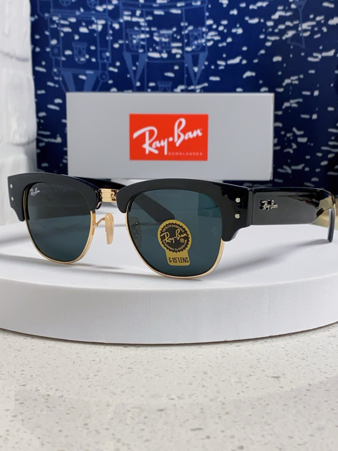 RayBan雷朋 2025新款太阳镜 复古时尚眉线框男女潮流墨镜开车遮阳镜 RB0316S Size:5