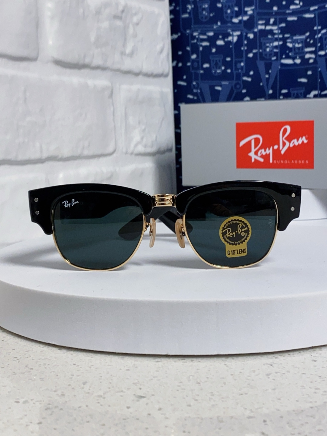 RayBan雷朋 2025新款太阳镜 复古时尚眉线框男女潮流墨镜开车遮阳镜 RB0316S Size:5