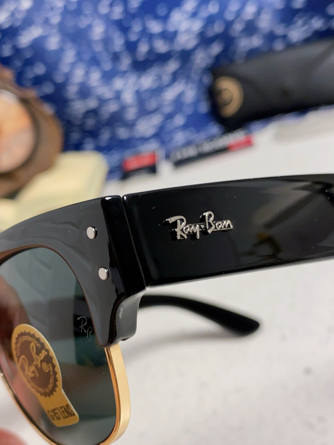 RayBan雷朋 2025新款太阳镜 复古时尚眉线框男女潮流墨镜开车遮阳镜 RB0316S Size:5