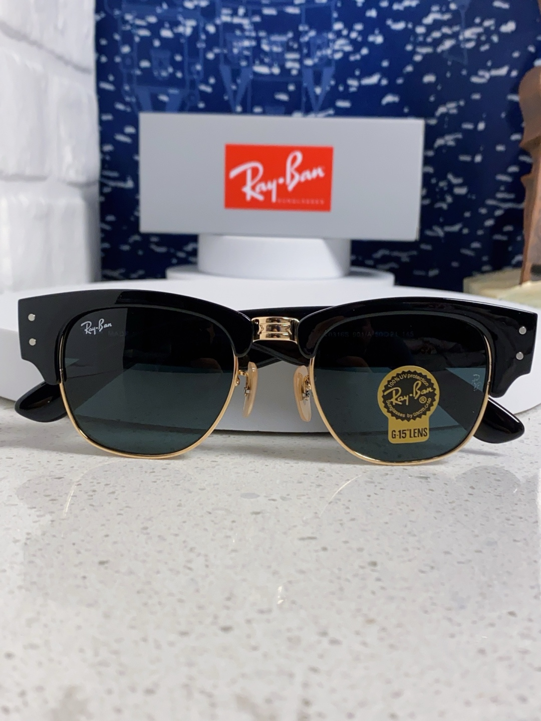 RayBan雷朋 2025新款太阳镜 复古时尚眉线框男女潮流墨镜开车遮阳镜 RB0316S Size:5