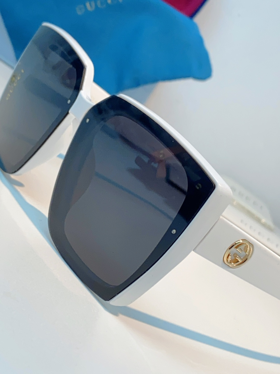 Gucci古奇 2026新款墨镜女潮高级感开车偏光太阳镜潮流防紫外线大脸显瘦眼镜 男女通用