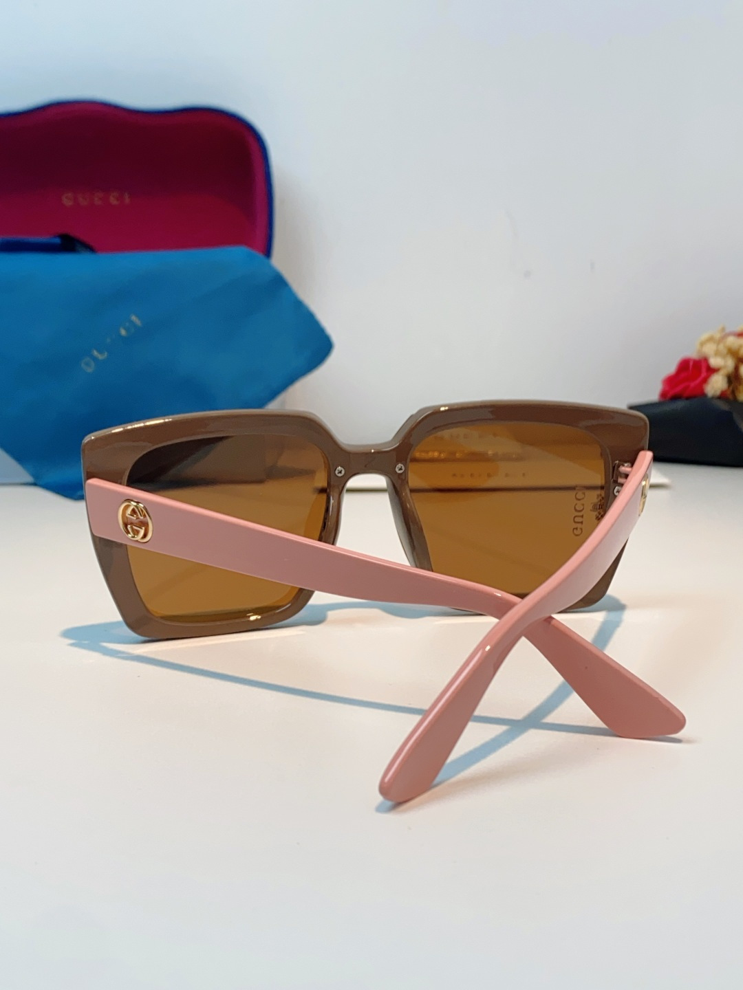 Gucci古奇 2026新款墨镜女潮高级感开车偏光太阳镜潮流防紫外线大脸显瘦眼镜 男女通用