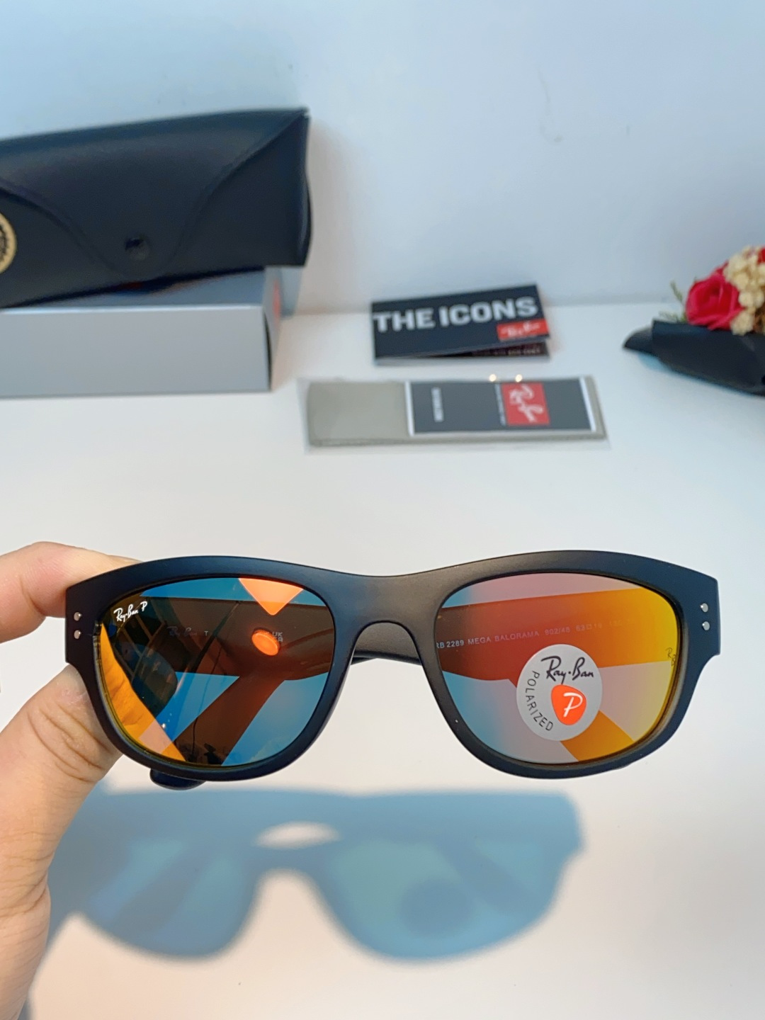 RayBan雷朋 balorama墨镜时尚板材猫眼窄框简约男女款驾驶太阳镜 RB2289 Size:63