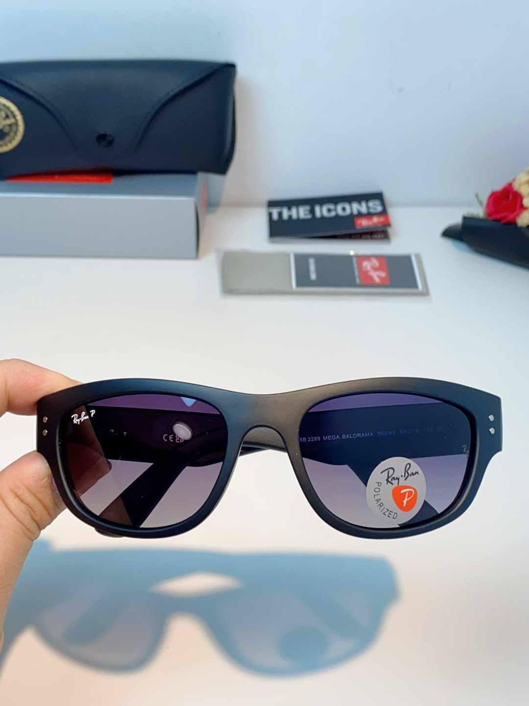 RayBan雷朋 balorama墨镜时尚板材猫眼窄框简约男女款驾驶太阳镜 RB2289 Size:63