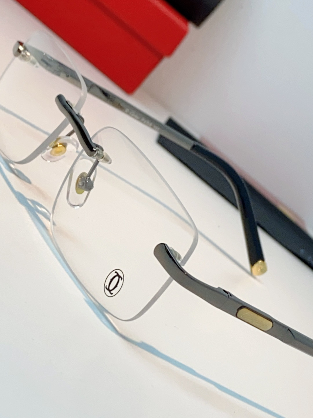 Cartier卡地亚 2026新款 揽佬同款说唱无框太阳镜时尚切边太阳眼镜欧美男防晒墨镜中古男女通用