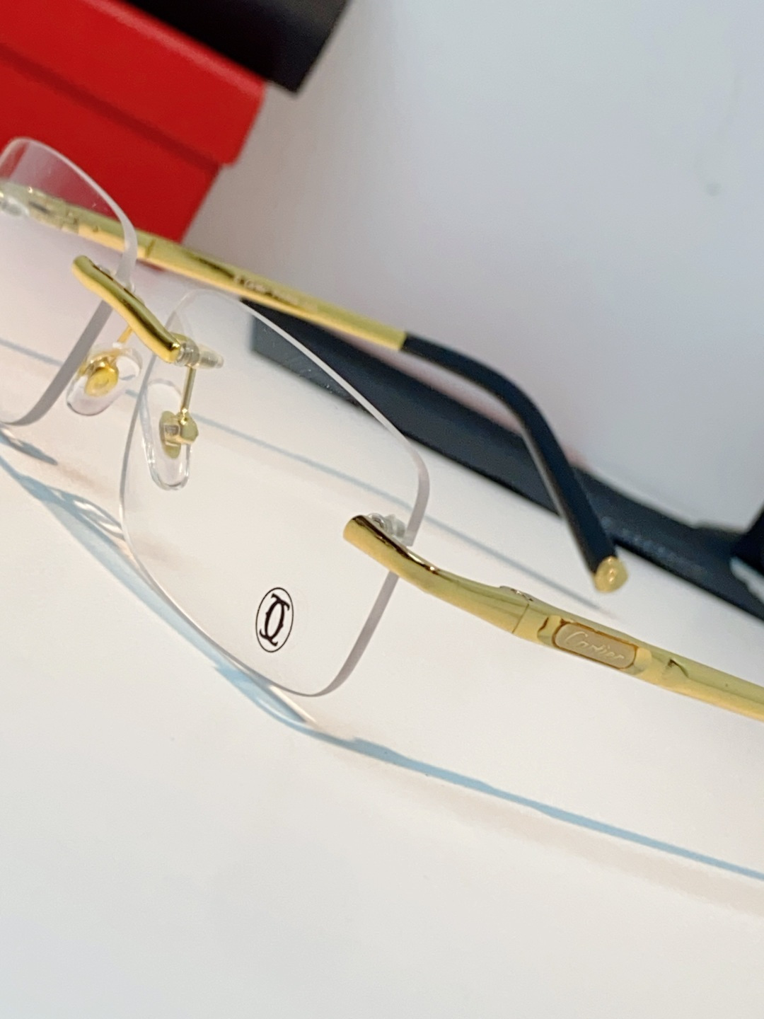 Cartier卡地亚 2026新款 揽佬同款说唱无框太阳镜时尚切边太阳眼镜欧美男防晒墨镜中古男女通用