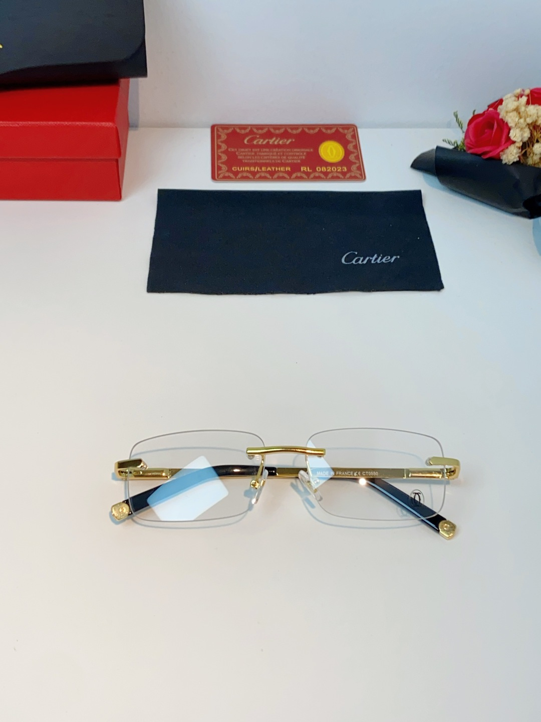 Cartier卡地亚 2026新款 揽佬同款说唱无框太阳镜时尚切边太阳眼镜欧美男防晒墨镜中古男女通用