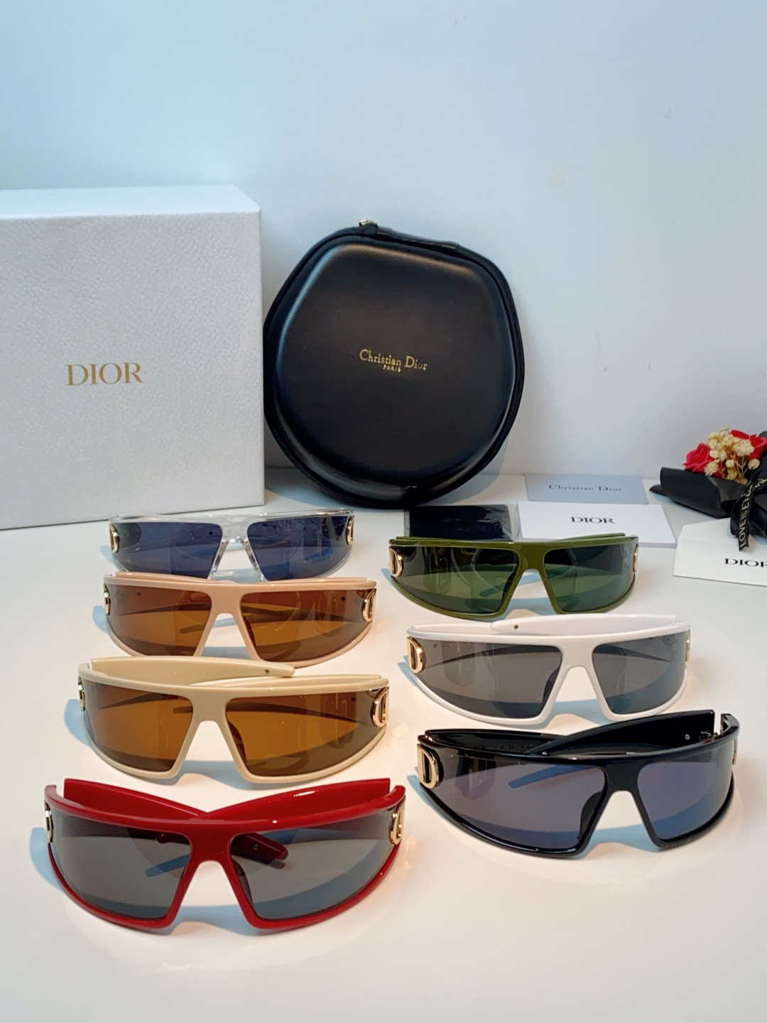 高品质 Dior迪奥 2026新款太阳镜兼发箍通用 高版本出货 未来感飞行员式防风骑行太阳眼镜男女嘻哈蹦