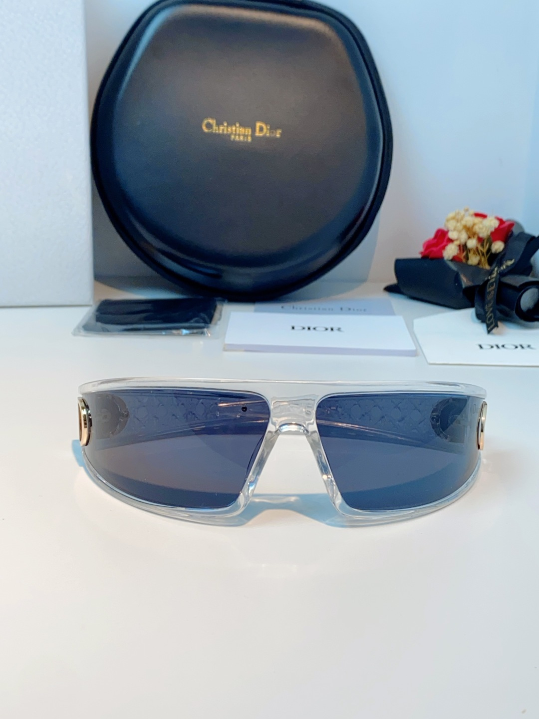 高品质 Dior迪奥 2026新款太阳镜兼发箍通用 高版本出货 未来感飞行员式防风骑行太阳眼镜男女嘻哈蹦