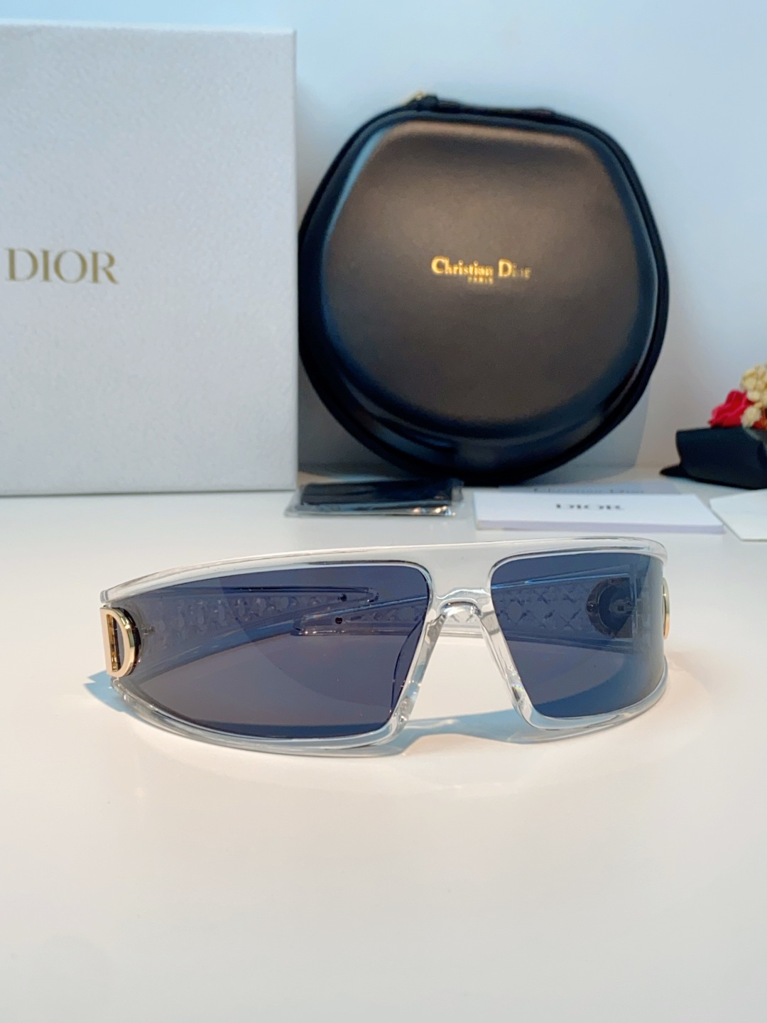 高品质 Dior迪奥 2026新款太阳镜兼发箍通用 高版本出货 未来感飞行员式防风骑行太阳眼镜男女嘻哈蹦
