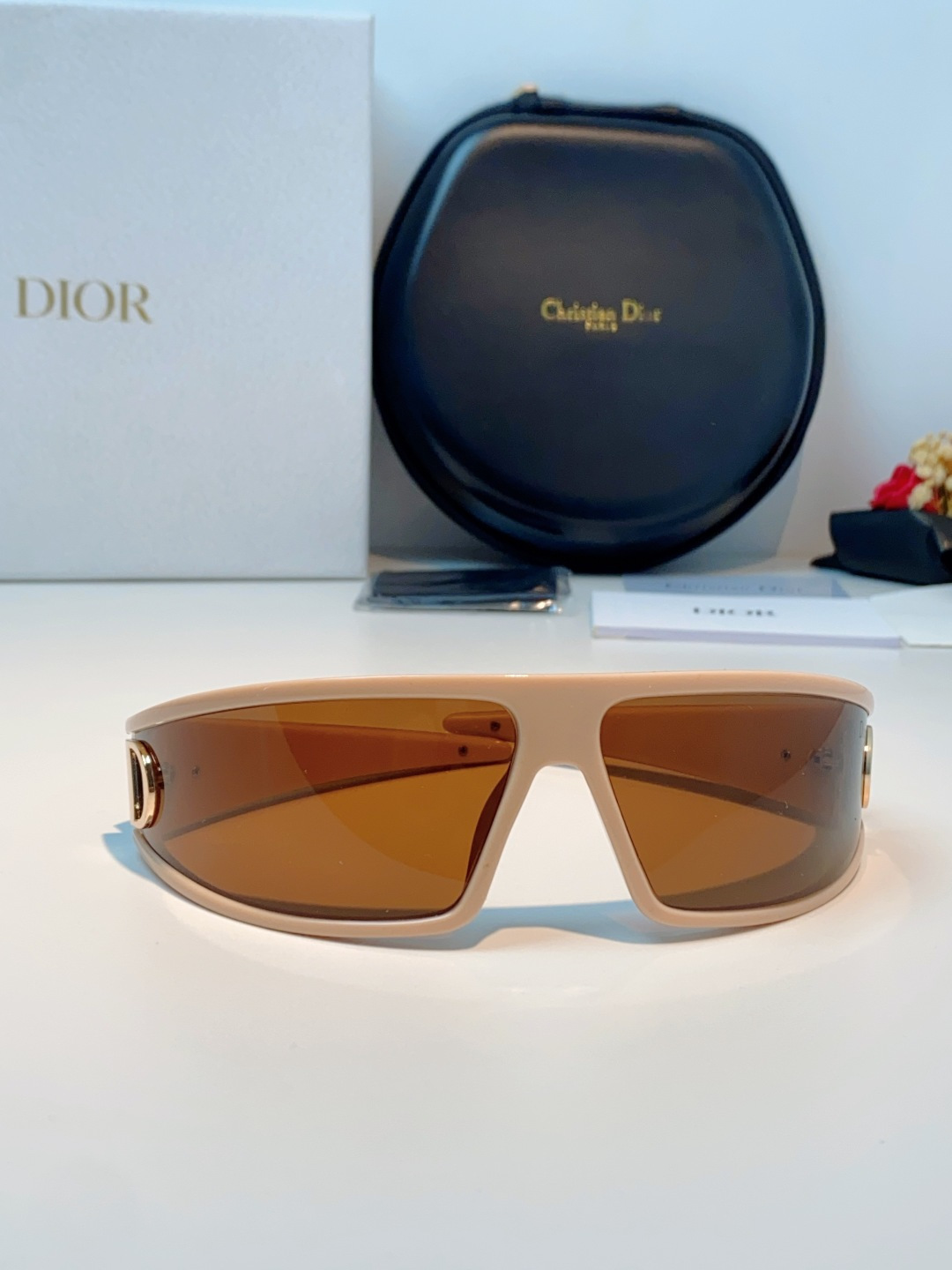 高品质 Dior迪奥 2026新款太阳镜兼发箍通用 高版本出货 未来感飞行员式防风骑行太阳眼镜男女嘻哈蹦