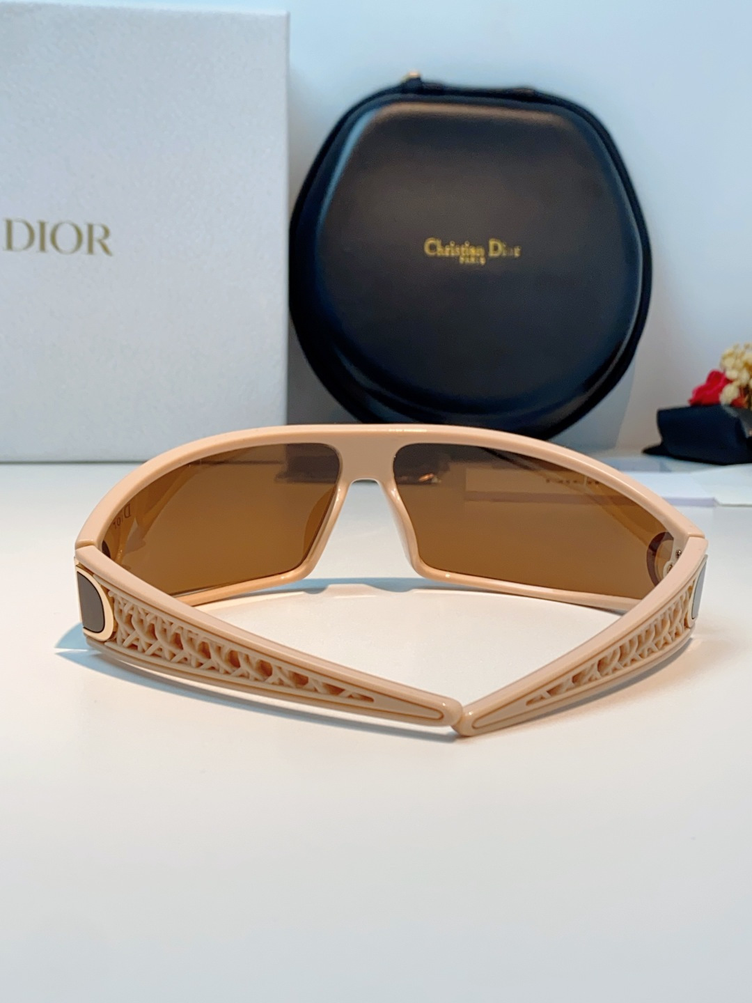 高品质 Dior迪奥 2026新款太阳镜兼发箍通用 高版本出货 未来感飞行员式防风骑行太阳眼镜男女嘻哈蹦