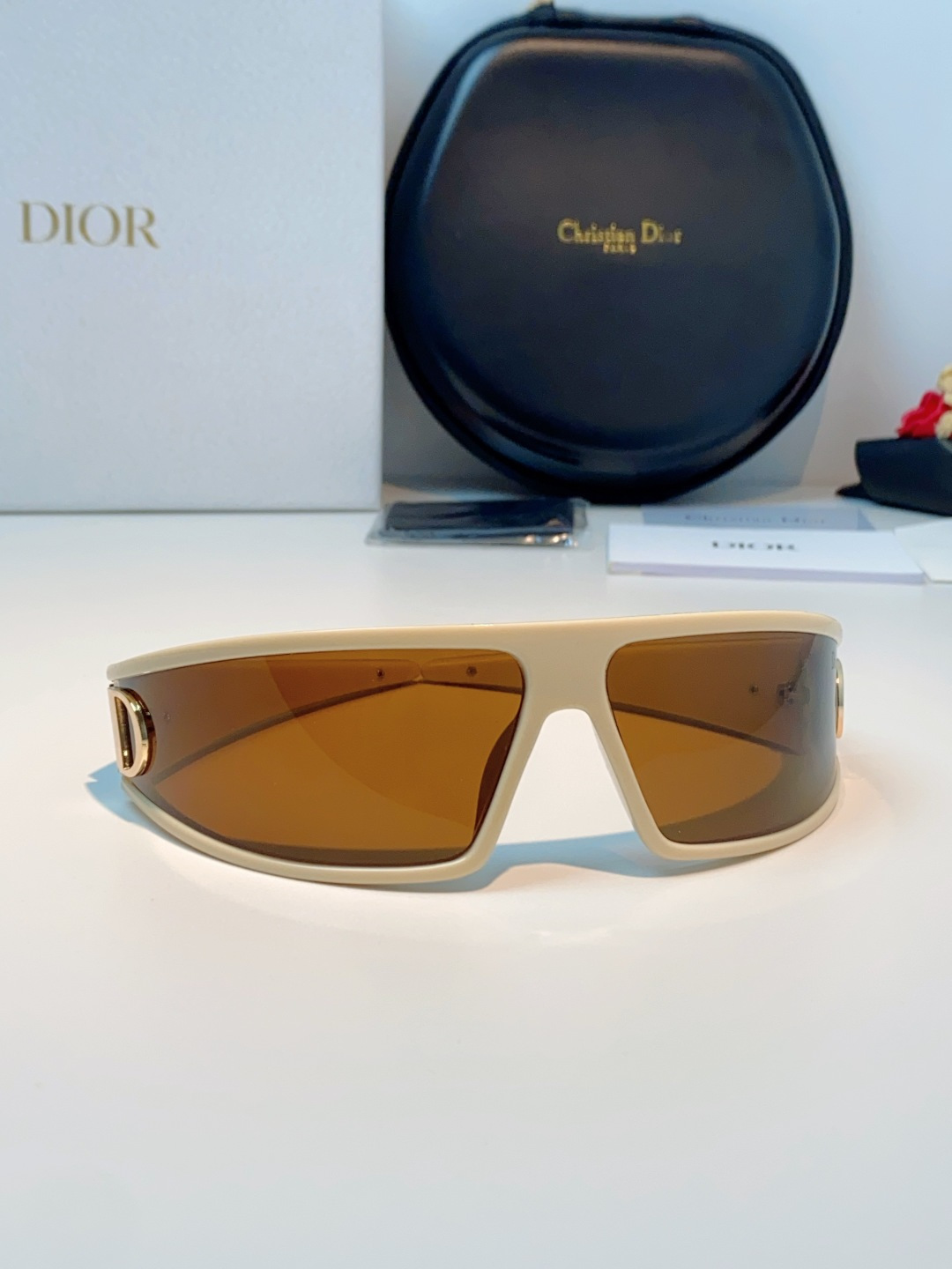 高品质 Dior迪奥 2026新款太阳镜兼发箍通用 高版本出货 未来感飞行员式防风骑行太阳眼镜男女嘻哈蹦