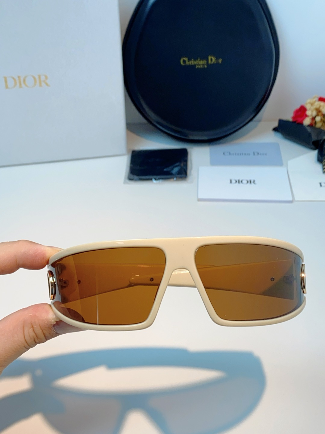 高品质 Dior迪奥 2026新款太阳镜兼发箍通用 高版本出货 未来感飞行员式防风骑行太阳眼镜男女嘻哈蹦