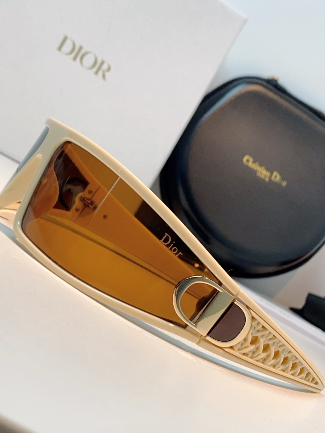 高品质 Dior迪奥 2026新款太阳镜兼发箍通用 高版本出货 未来感飞行员式防风骑行太阳眼镜男女嘻哈蹦