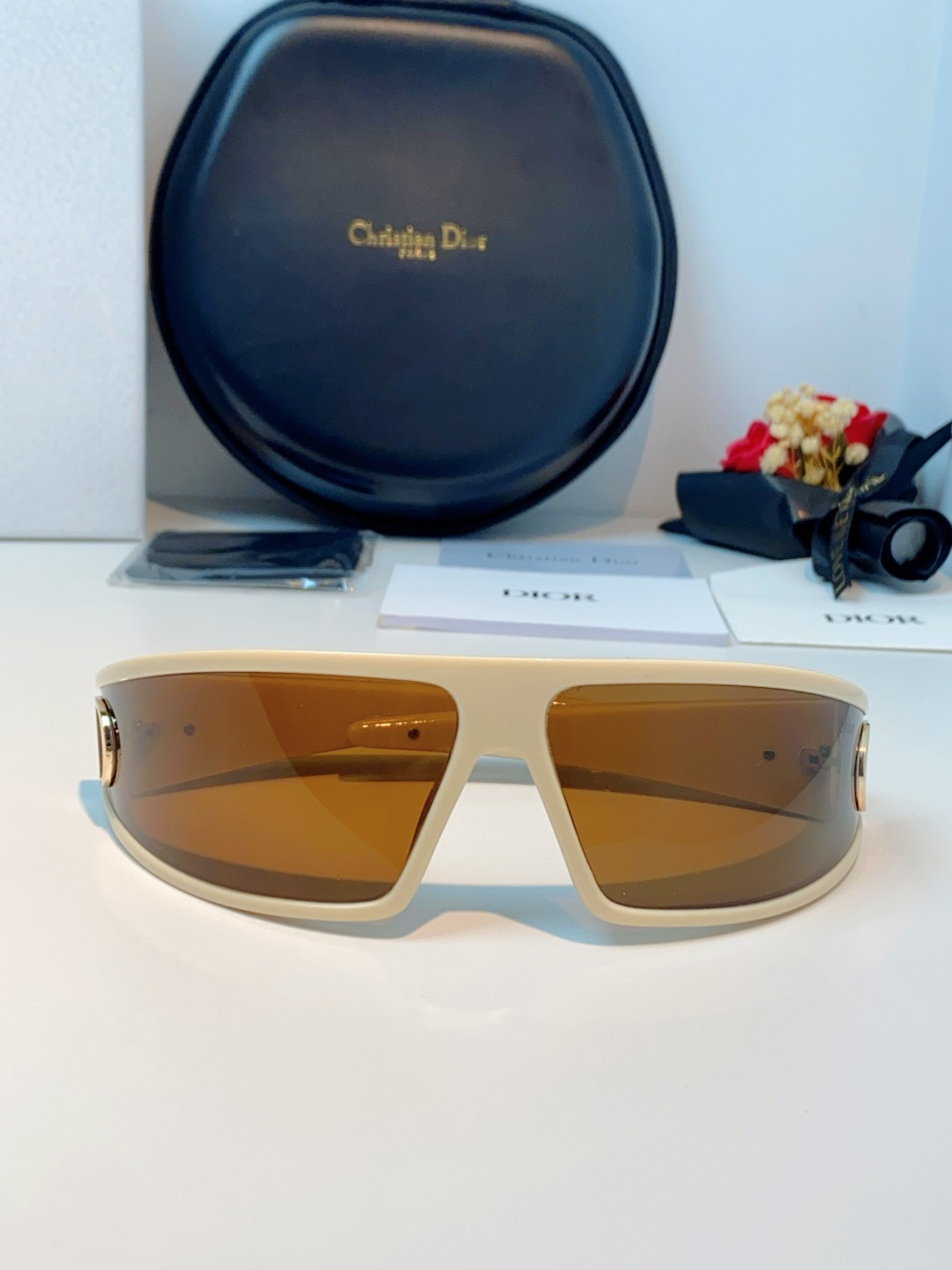 高品质 Dior迪奥 2026新款太阳镜兼发箍通用 高版本出货 未来感飞行员式防风骑行太阳眼镜男女嘻哈蹦