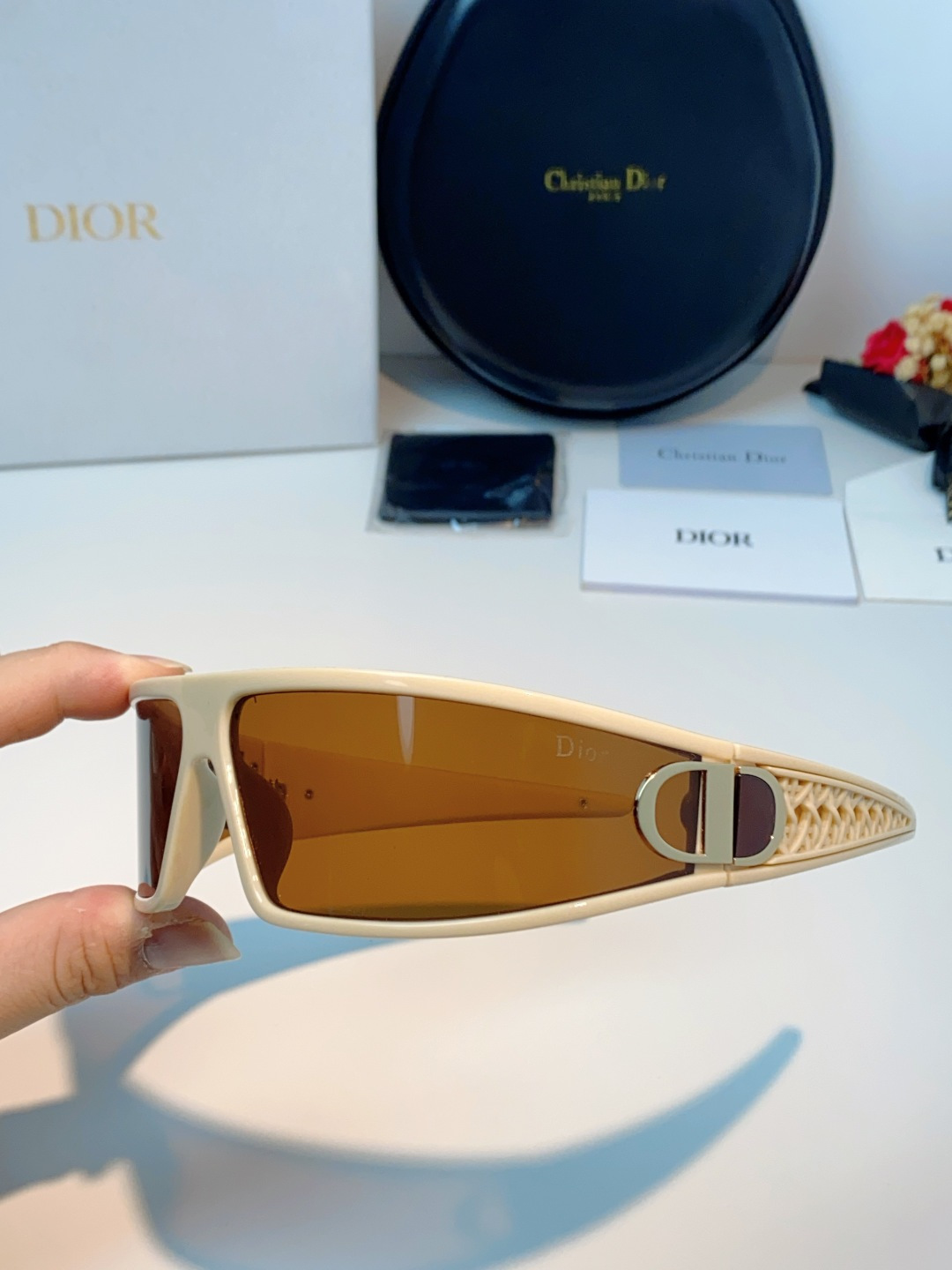 高品质 Dior迪奥 2026新款太阳镜兼发箍通用 高版本出货 未来感飞行员式防风骑行太阳眼镜男女嘻哈蹦