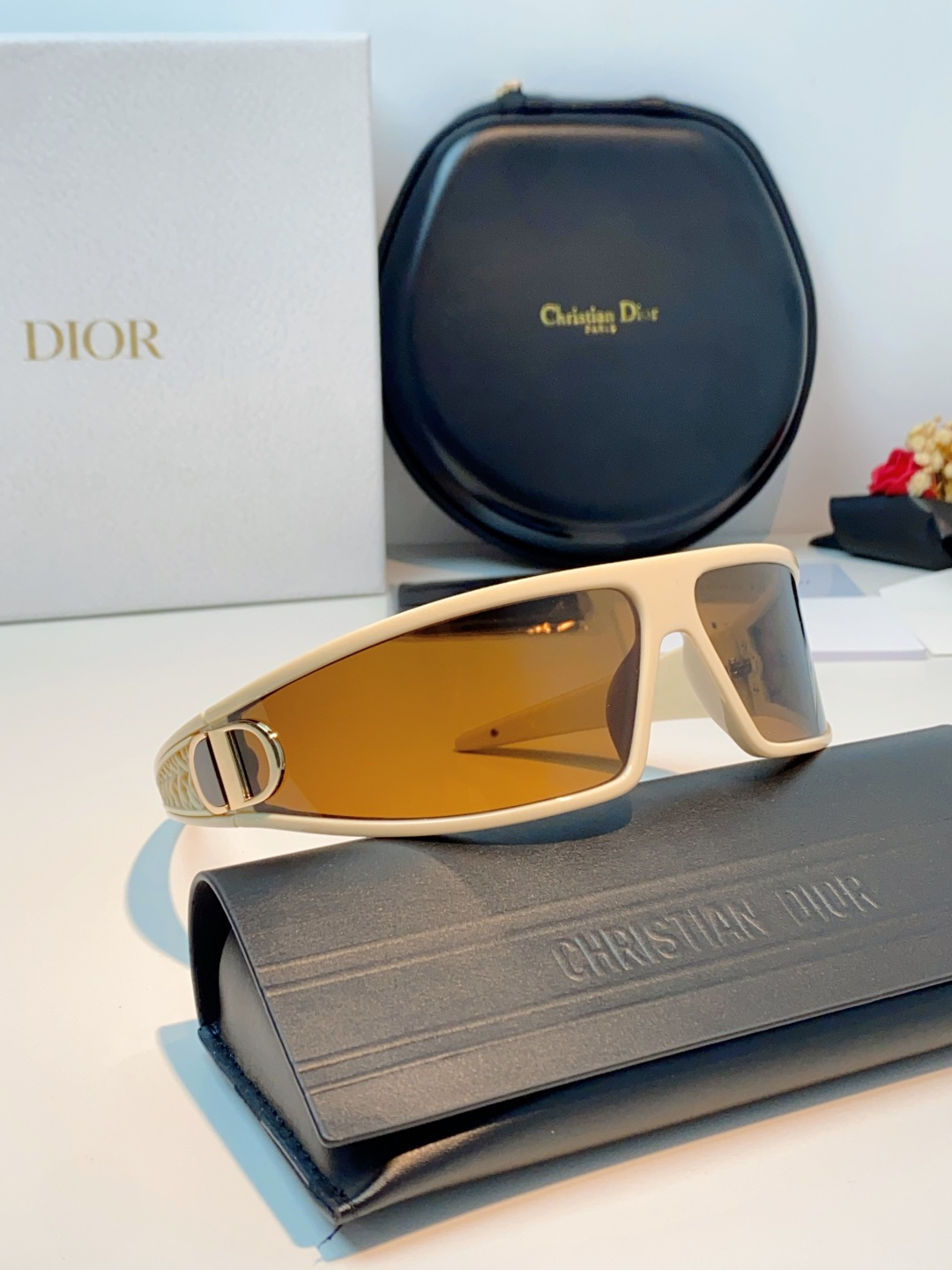 高品质 Dior迪奥 2026新款太阳镜兼发箍通用 高版本出货 未来感飞行员式防风骑行太阳眼镜男女嘻哈蹦