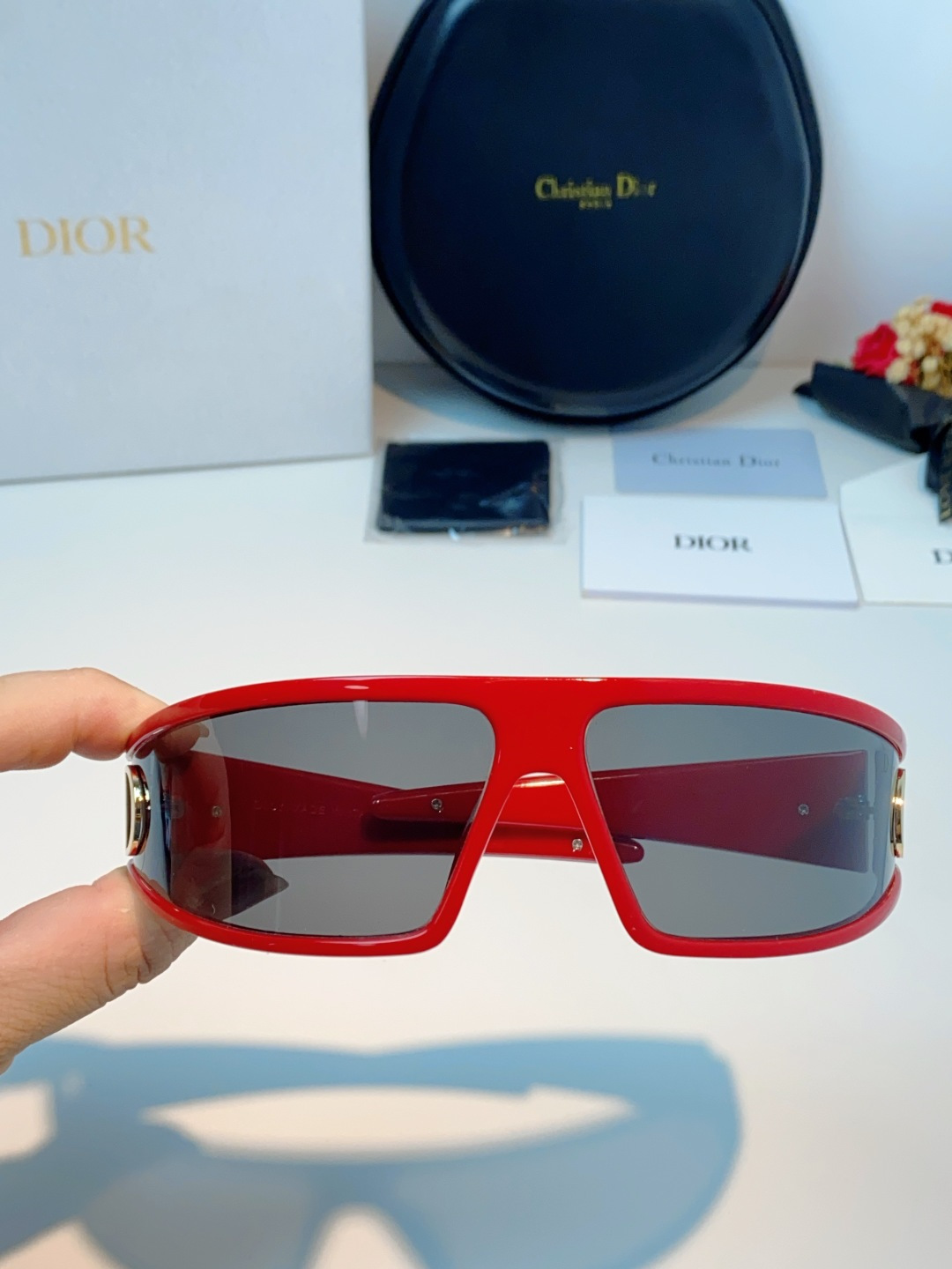 高品质 Dior迪奥 2026新款太阳镜兼发箍通用 高版本出货 未来感飞行员式防风骑行太阳眼镜男女嘻哈蹦