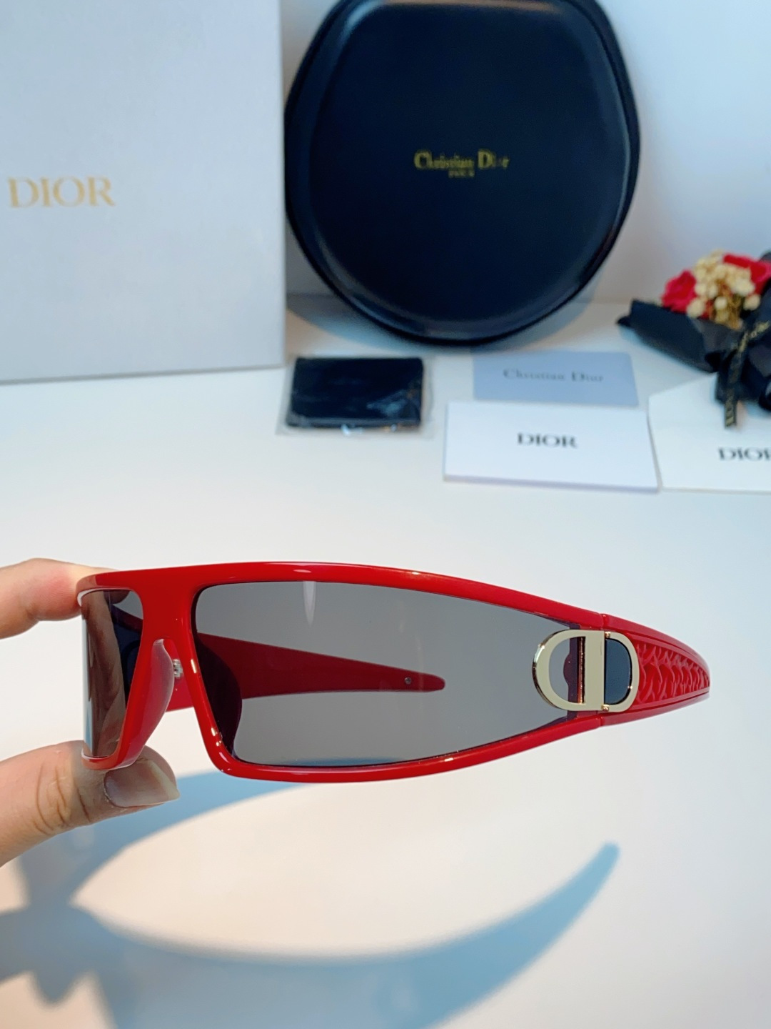 高品质 Dior迪奥 2026新款太阳镜兼发箍通用 高版本出货 未来感飞行员式防风骑行太阳眼镜男女嘻哈蹦