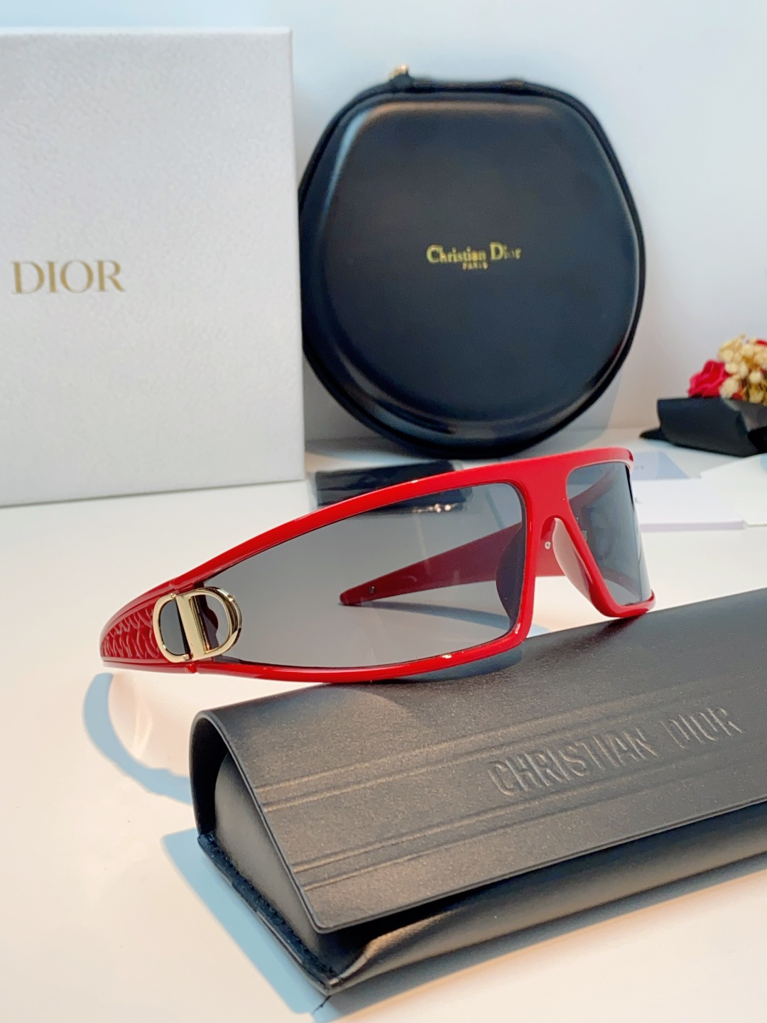 高品质 Dior迪奥 2026新款太阳镜兼发箍通用 高版本出货 未来感飞行员式防风骑行太阳眼镜男女嘻哈蹦