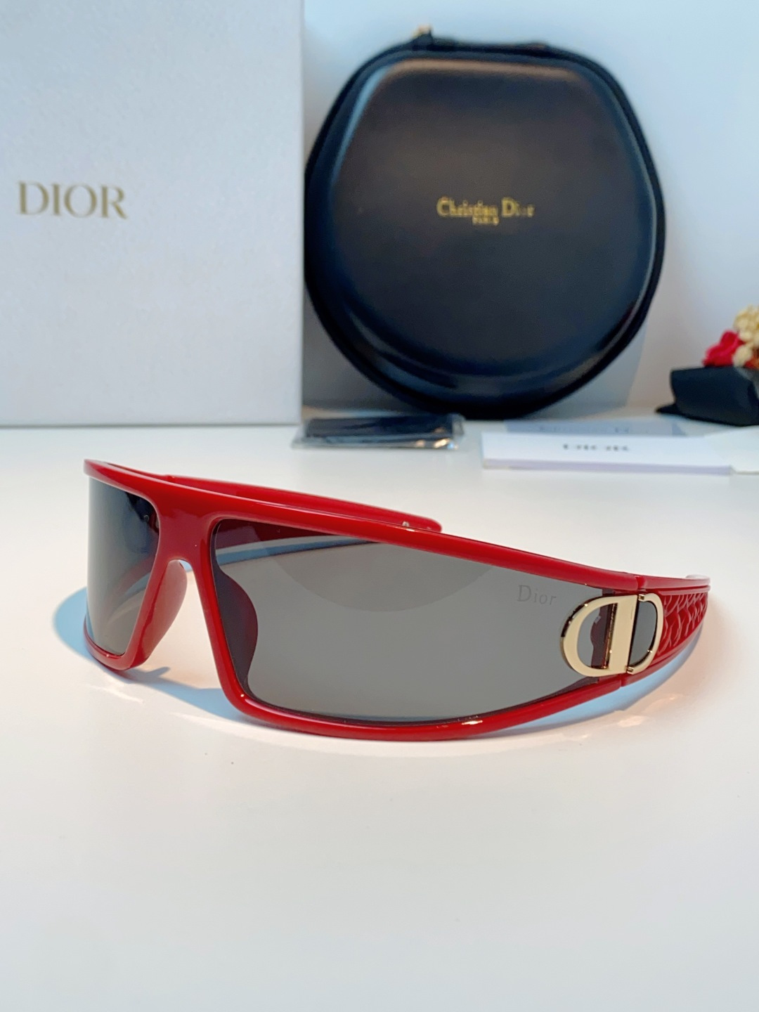高品质 Dior迪奥 2026新款太阳镜兼发箍通用 高版本出货 未来感飞行员式防风骑行太阳眼镜男女嘻哈蹦