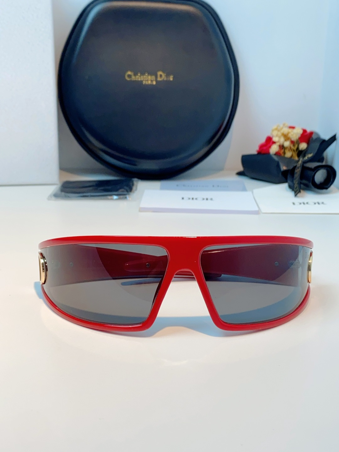 高品质 Dior迪奥 2026新款太阳镜兼发箍通用 高版本出货 未来感飞行员式防风骑行太阳眼镜男女嘻哈蹦